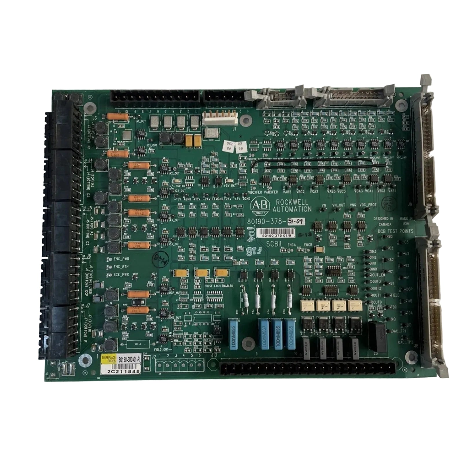 80190-378-51-09 لوحة دوائر مطبوعة تناظرية للإدخال/الإخراج Allen-Bradley