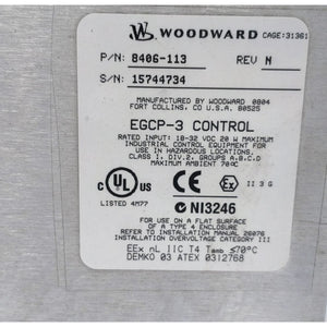 Woodward 8406-113 EGCP-3 Load Sharing Control Module | LS Engine Generator Package