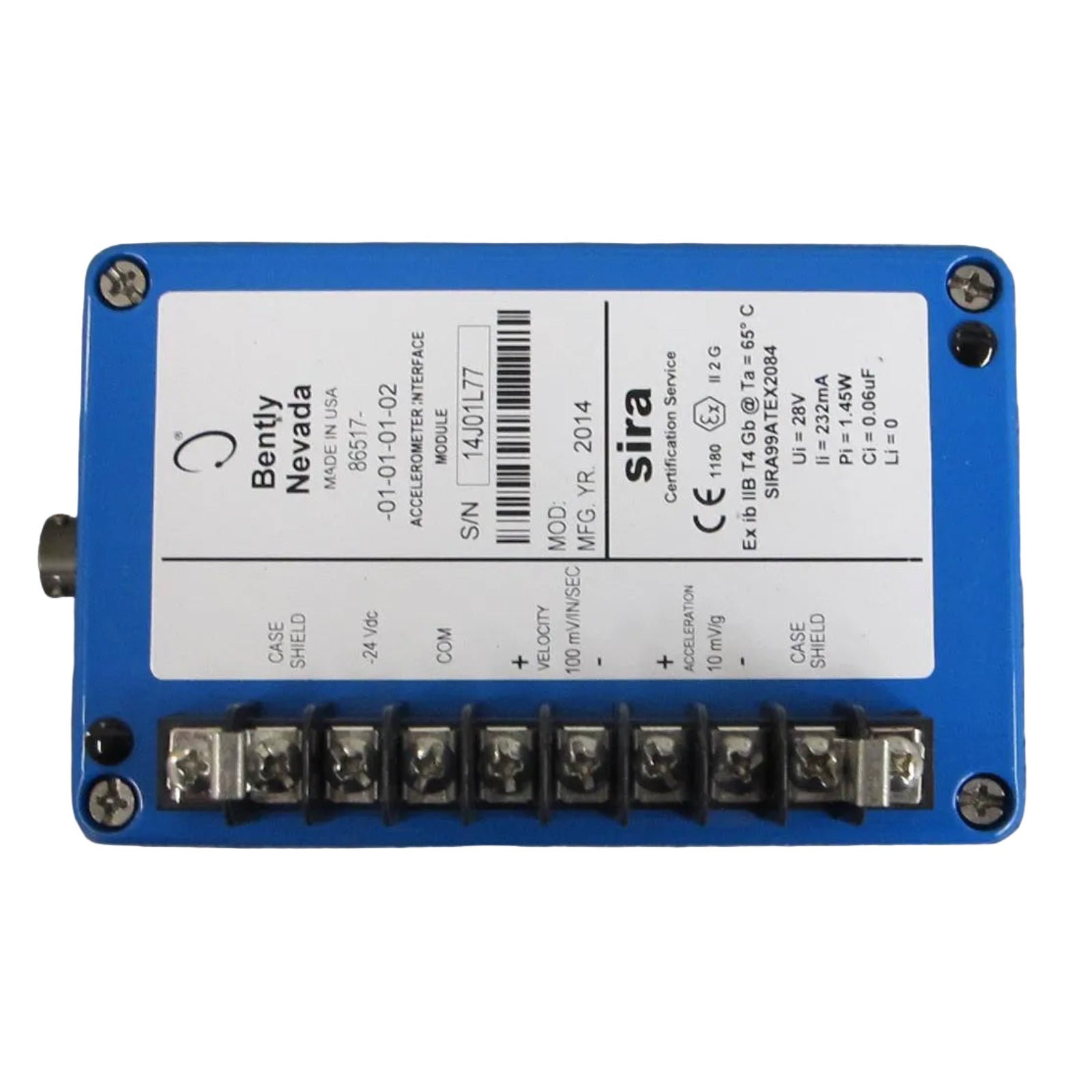 Bently Nevada 86517-01-01-01-02 (159840-01) Acceleration Interface Module