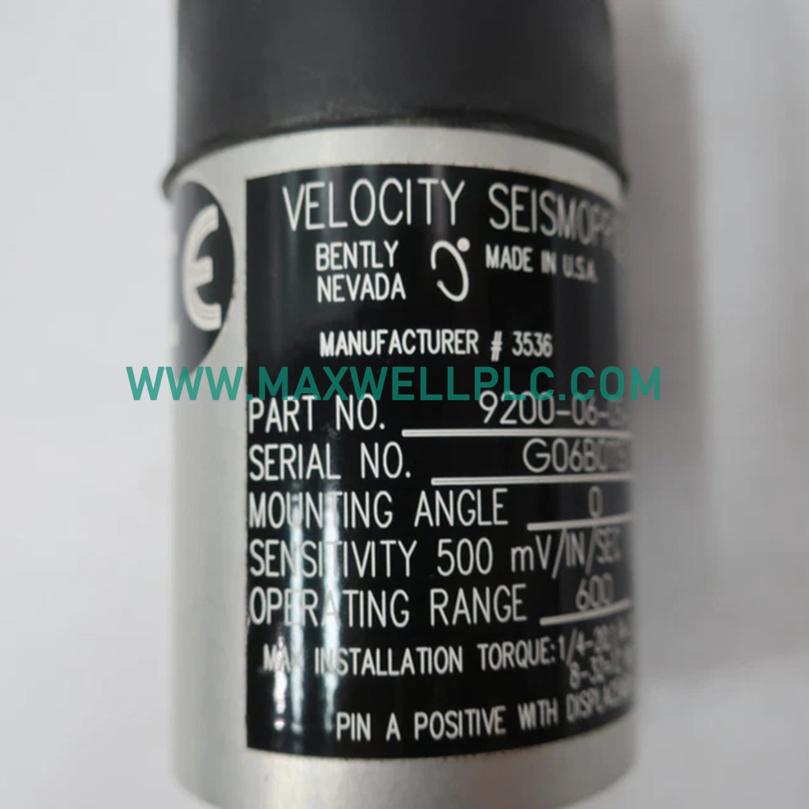 9200-06-05-05-00 Transductor de Velocidad Serie 9200 de Bently Nevada