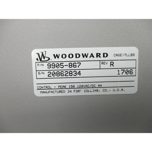 Woodward 9905-867 Peak 150 Digital Steam Turbine Control Unit