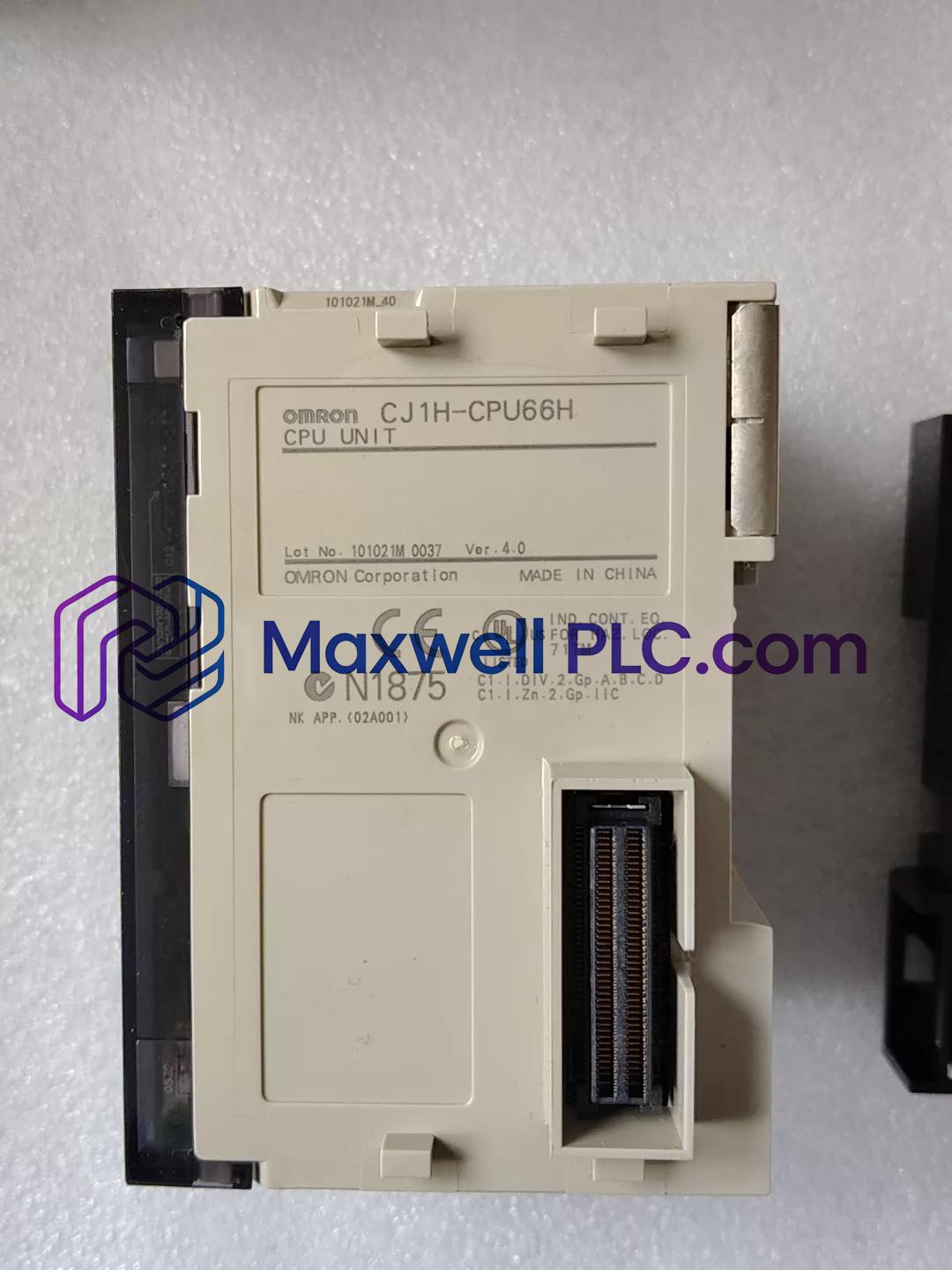 Omron CJ1H-CPU66H Programmable Controller CPU Unit SYSMAC CJ Series