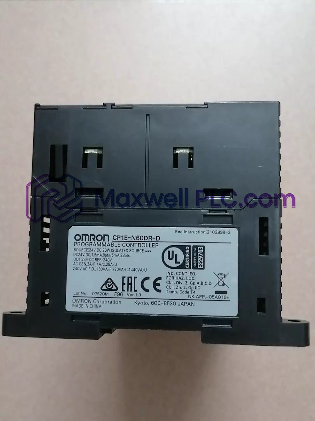 CP1E-N60DR-D Omron CP1E Series CPU Unit Hardware