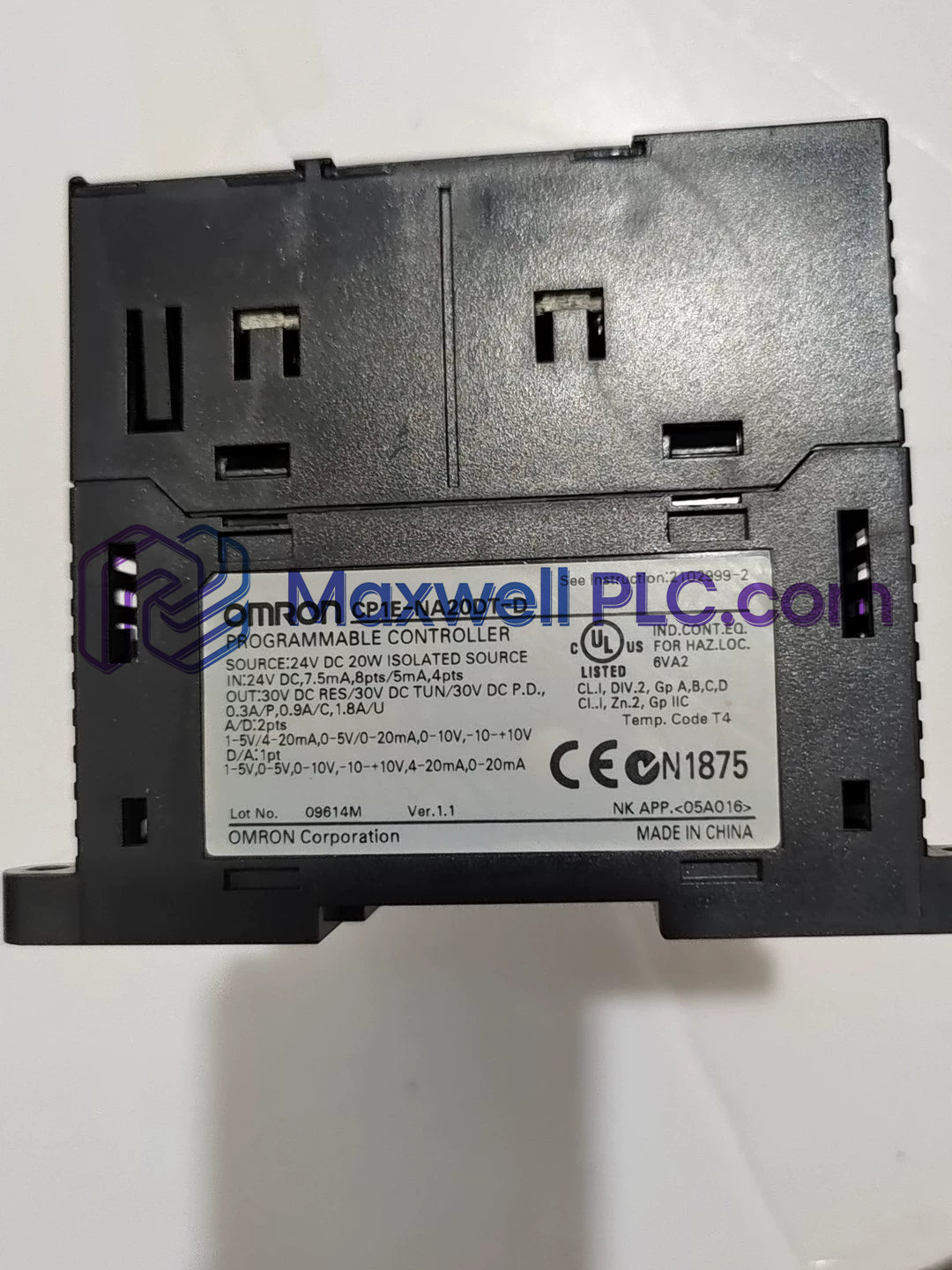 CP1E-NA20DT-D Omron CP1E Series Programmable Controller