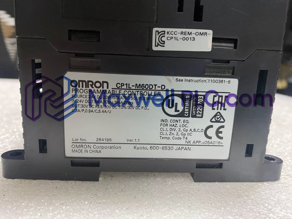 Omron CP1L-M60DT-D CP1L Series Programmable Logic Controller