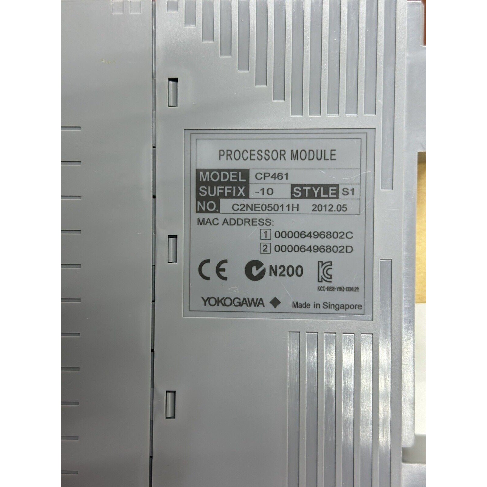 CP461-10 S1 Yokogawa VNET/IP Controller Unit Processor Module
