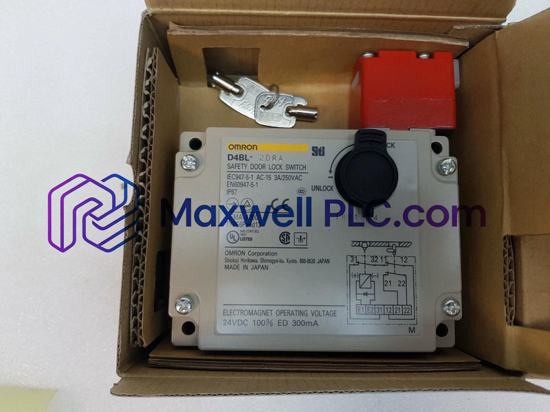 D4BL-2DRA Omron D4BL Series Guard Lock Safety-Door Switch