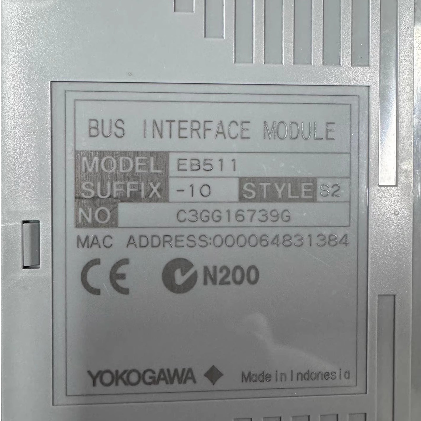 Yokogawa EB511-10 ER Bus Interface Module for CENTUM CS/VP Systems