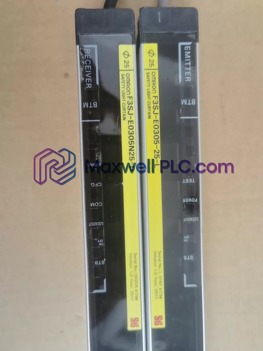 ستارة ضوئية للسلامة من سلسلة F3SJ طراز F3SJ-E0305N25 من شركة Omron