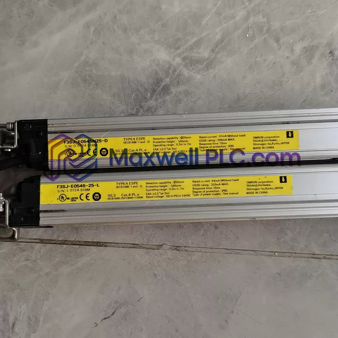F3SJ-E0545P25 Omron Safety Light Curtain F3SJ Series