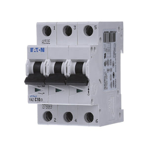 Eaton FAZ-C10/3 Miniature Circuit Breaker 278869 3-Pole 10A Type C