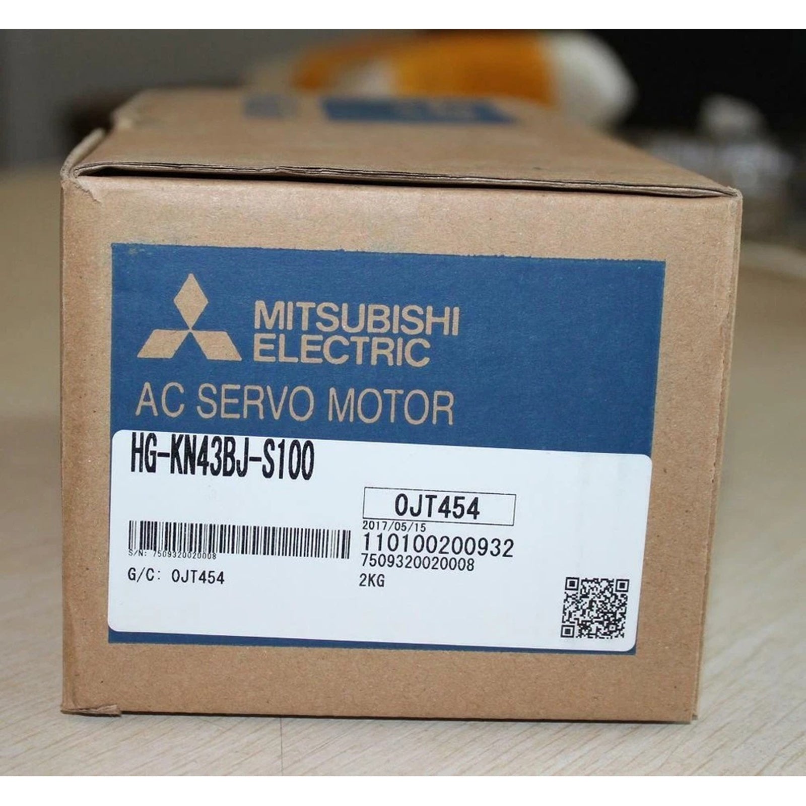 Mitsubishi Electric HG-KN43BJ-S100 0.4kW AC Servo Motor (With Brake & Oil Seal)