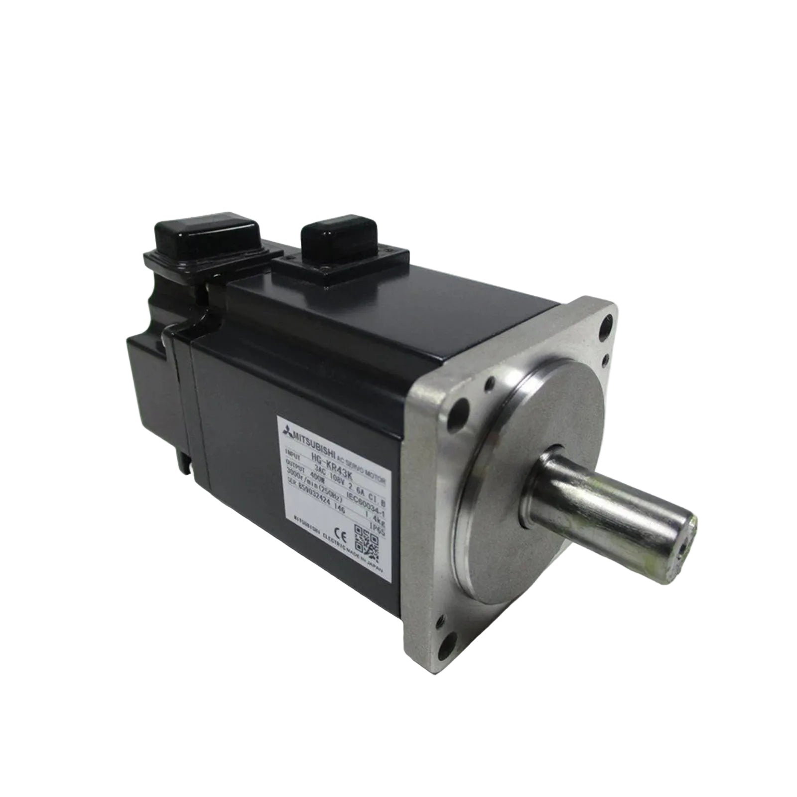 Mitsubishi HG-KR43K HG-Series Low Inertia AC Servo Motor 400W 3000RPM with Keyway