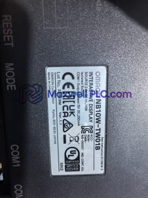 شاشة واجهة المستخدم (HMI) التي تعمل باللمس من سلسلة NB، موديل NB10W-TW01B، من شركة أومرون (Omron)
