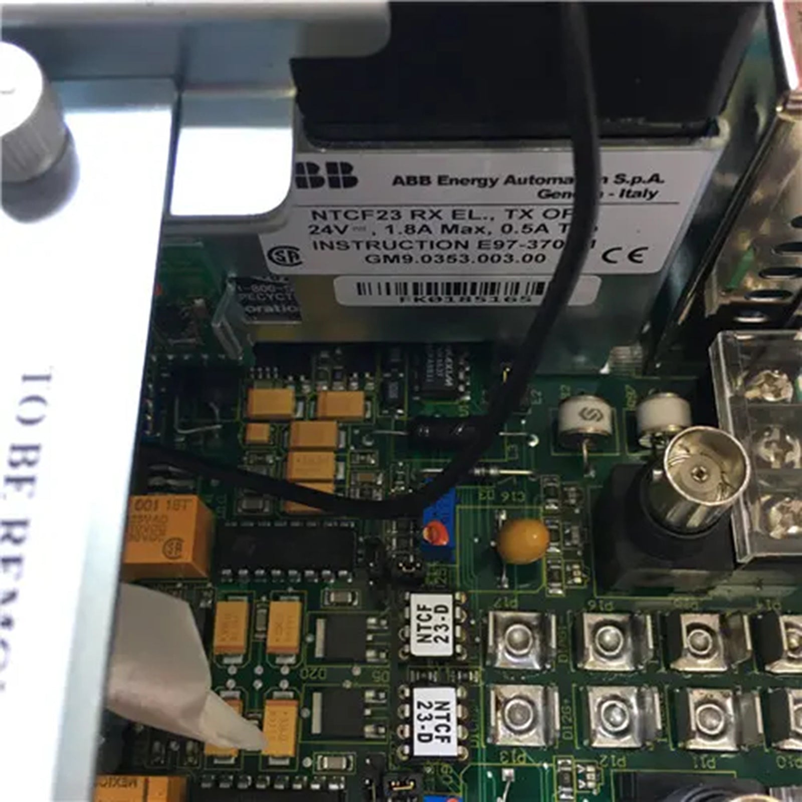 ABB Bailey Infi 90 NTCF23 Fiber Optic Communication Termination Unit