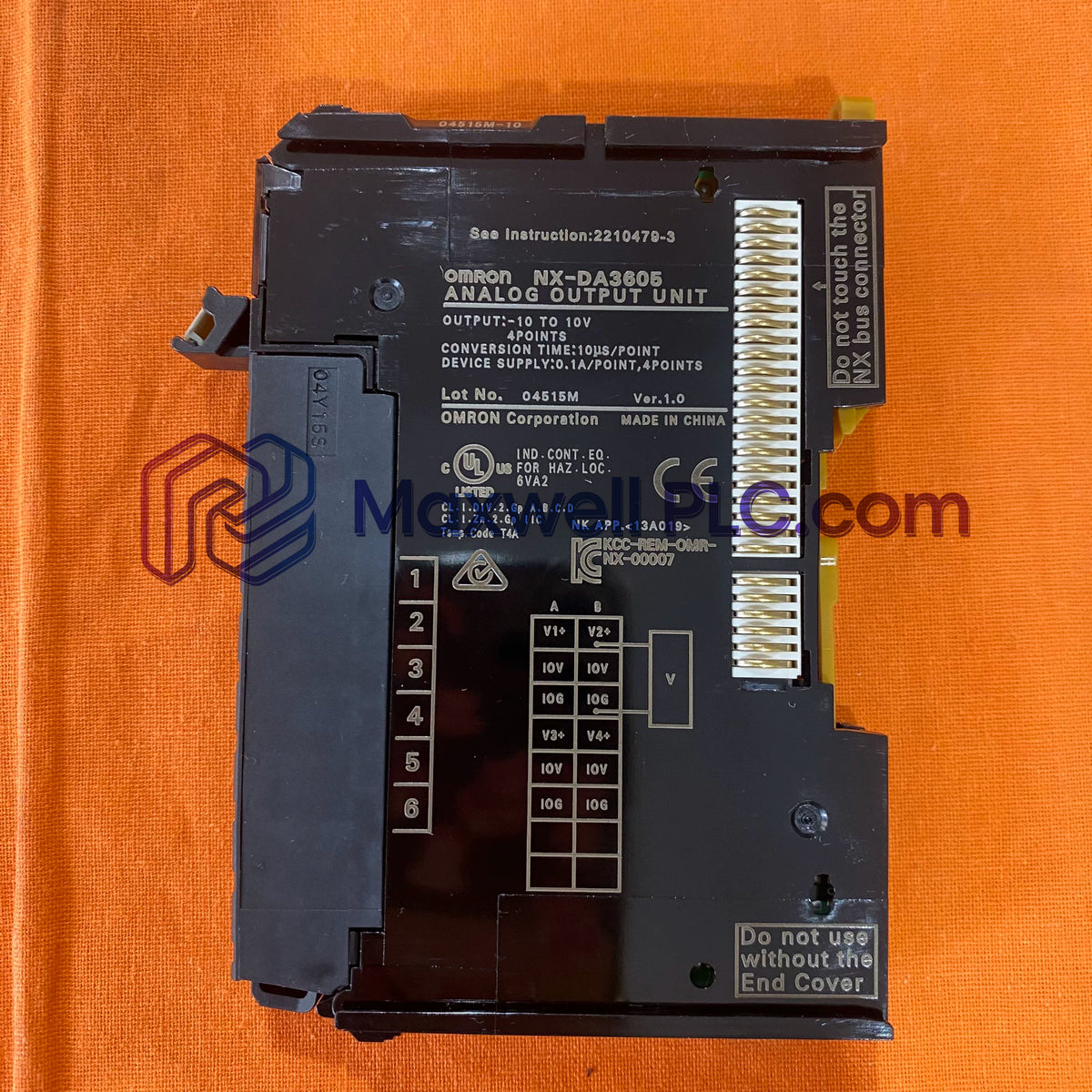 وحدة مخرج تناظري NX-DA3605 من أومرون، سلسلة Sysmac NX