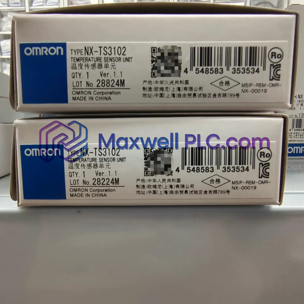 Unidad de entrada de temperatura Omron NX-TS2202, serie NX