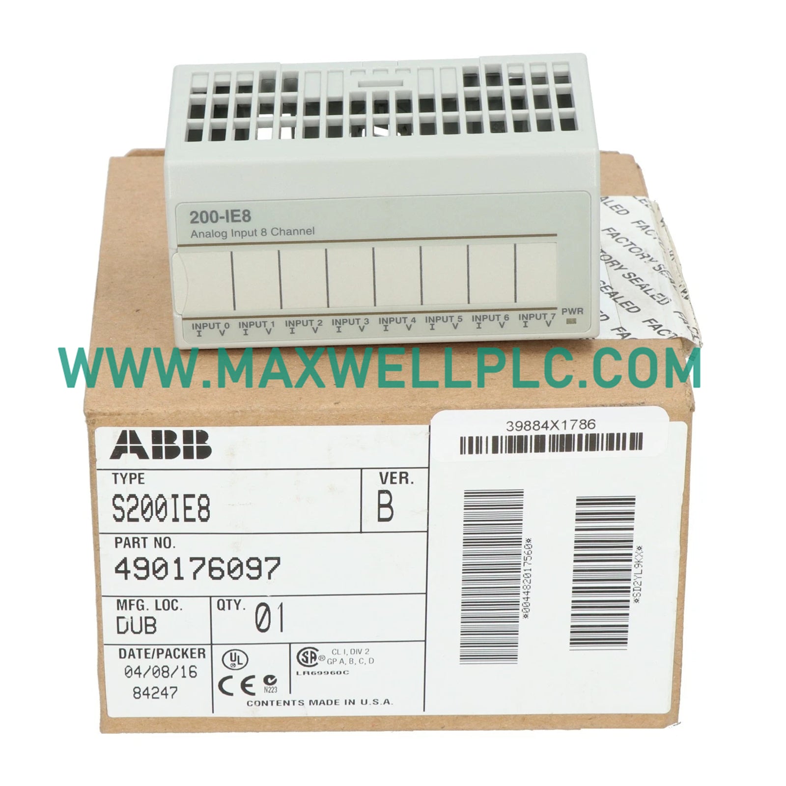 ABB S200-IE8 S200 I/O Analog Input Module