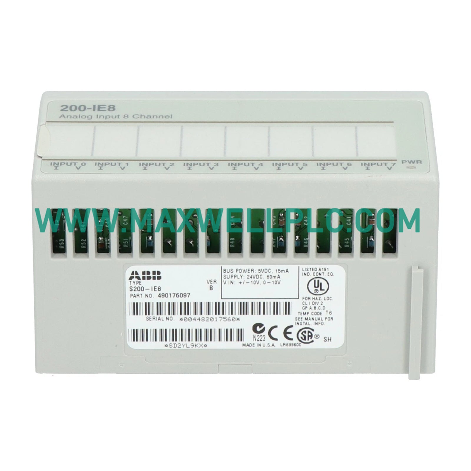ABB S200-IE8 S200 I/O Analog Input Module