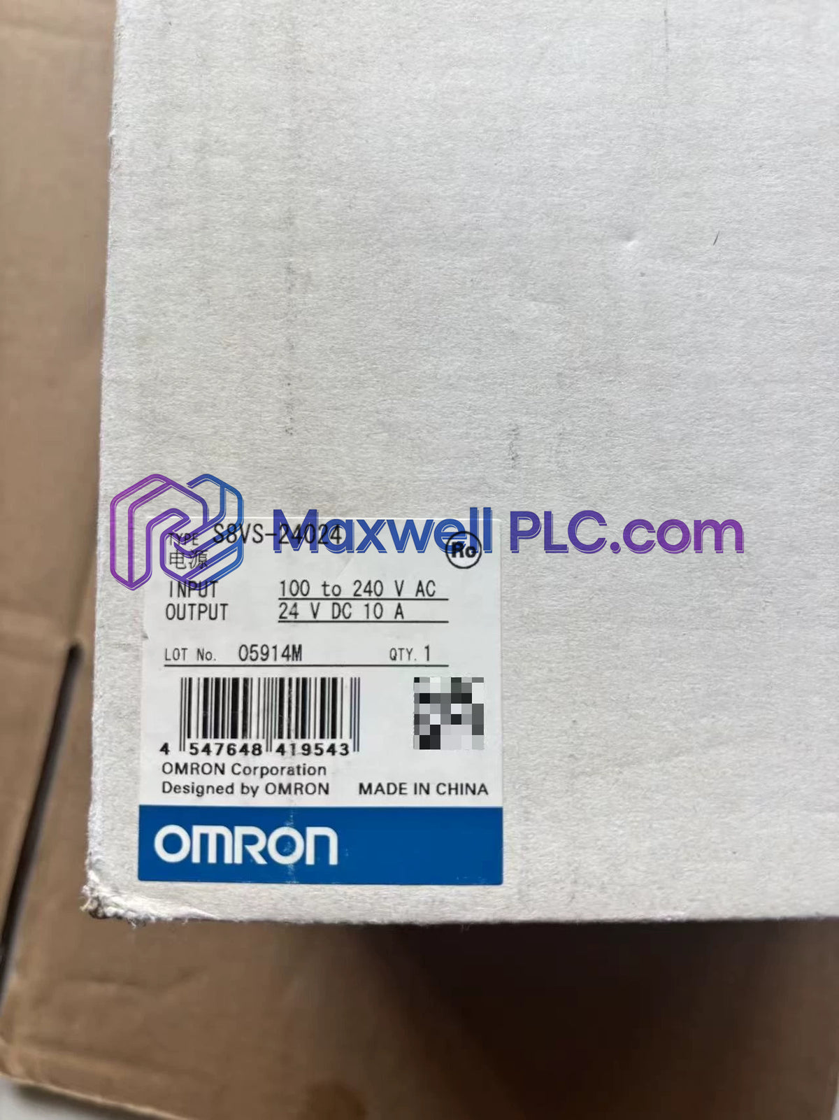 S8VS-24024 Fuente de alimentación conmutada serie S8VS de Omron