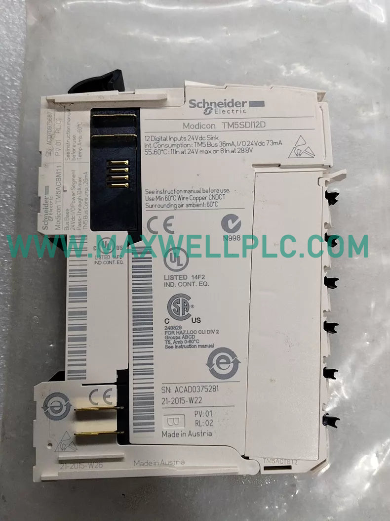 وحدة إدخال منفصلة TM5SDI12D Modicon TM5 من شنايدر إلكتريك