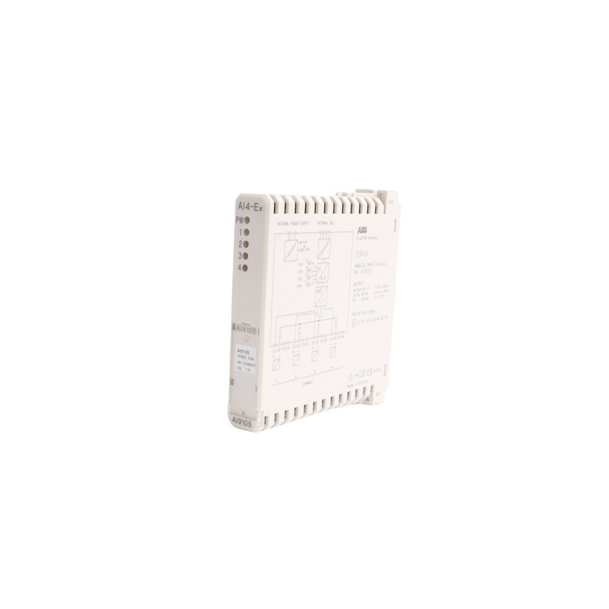 3KDE175511L9100 AI910S ABB Intrinsically Safe Analog Input Module