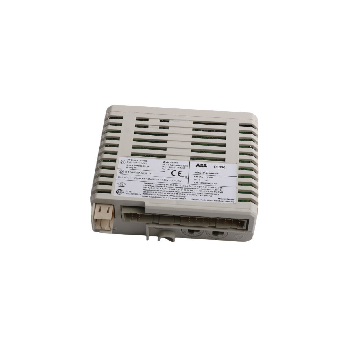 3BSC690073R1 ABB DI890 Intrinsic Safety Digital Input Module | S800 I/O 8-Channel Interface