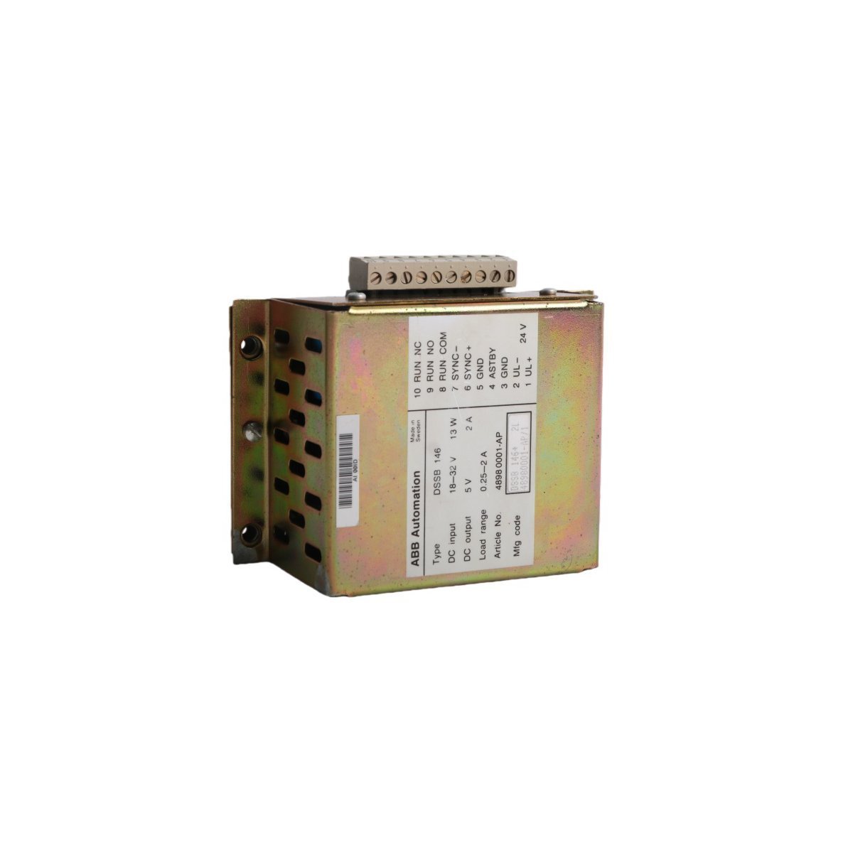 48980001-AP ABB DSSB146 Battery Module (DSSB 146 Power Unit)