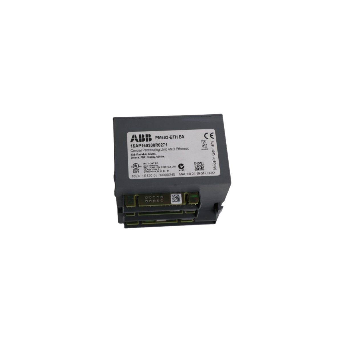 1SAP150200R0271 PM592-ETH ABB AC500 Processor Module