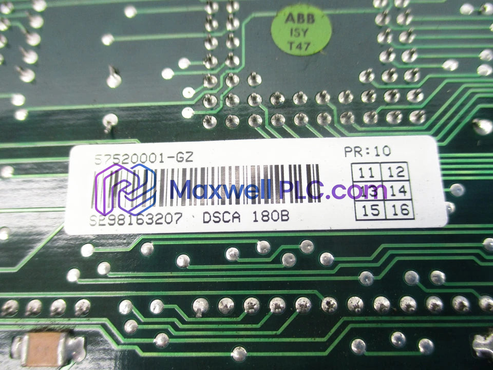DSCA180B 57520001-GZ ABB Communications Processor Module MasterPiece T200