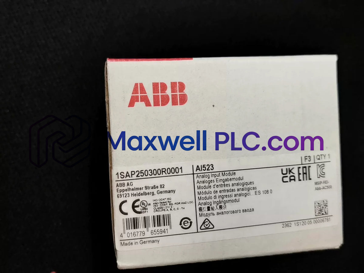 AI523 1SAP250300R0001 ABB Analog Input Module AC500