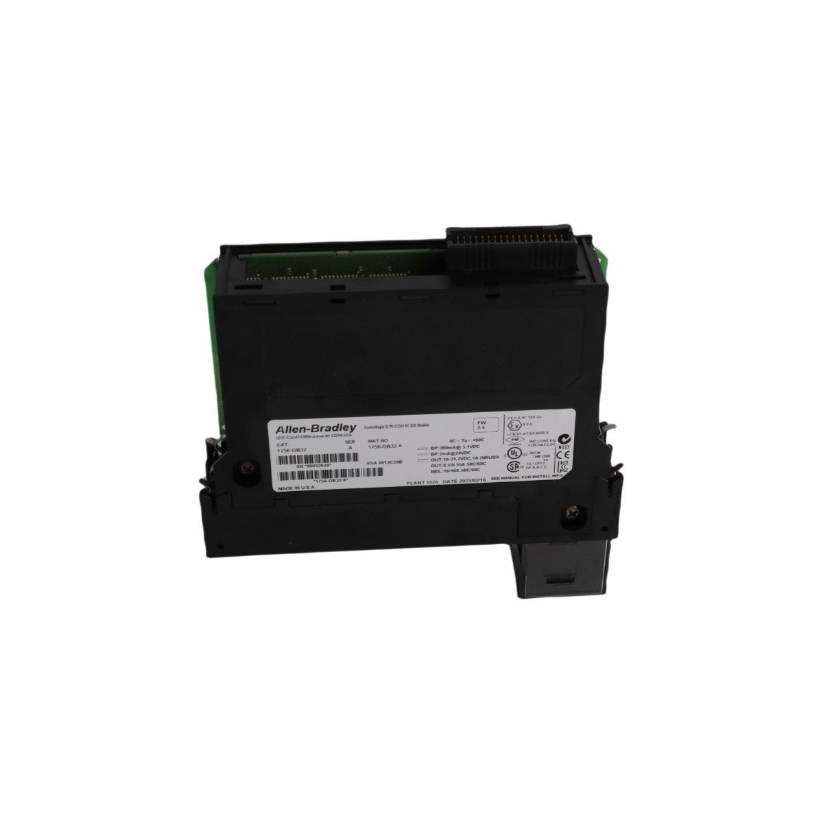 وحدة الإخراج الرقمية Allen-Bradley 1756-OB32 ControlLogix ذات 32 نقطة و12/24 فولت تيار مستمر