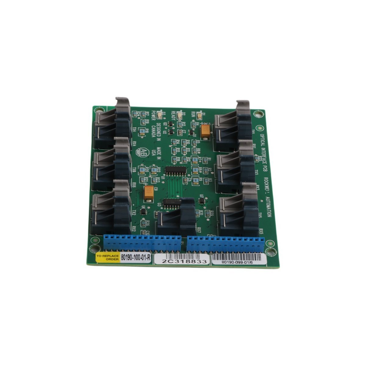 Allen-Bradley 80190-100-01-R PLC-5 Fiber Optic Communication Board