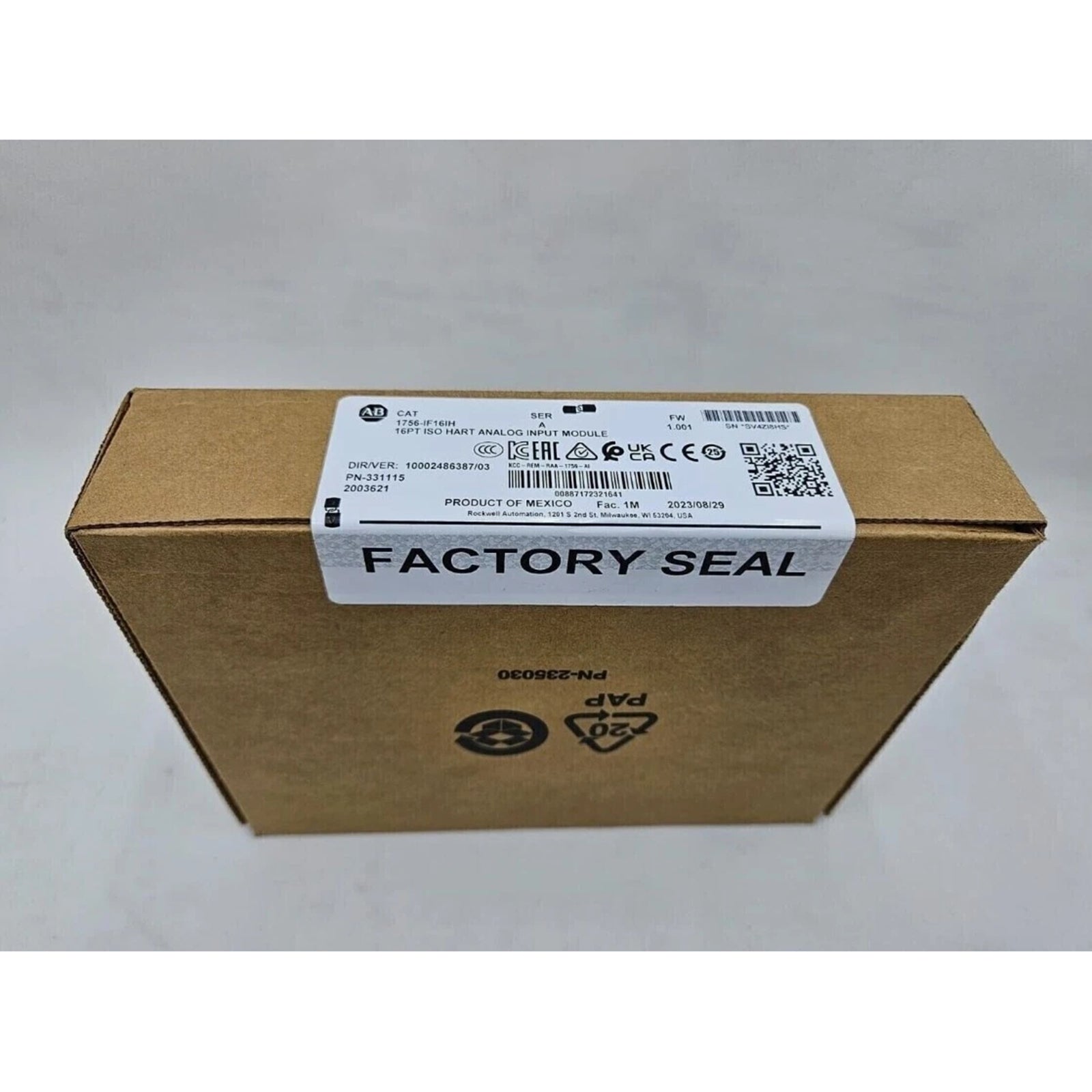 Allen-Bradley 1756-IF16IH ControlLogix 16-Channel Isolated Analog Input HART Module