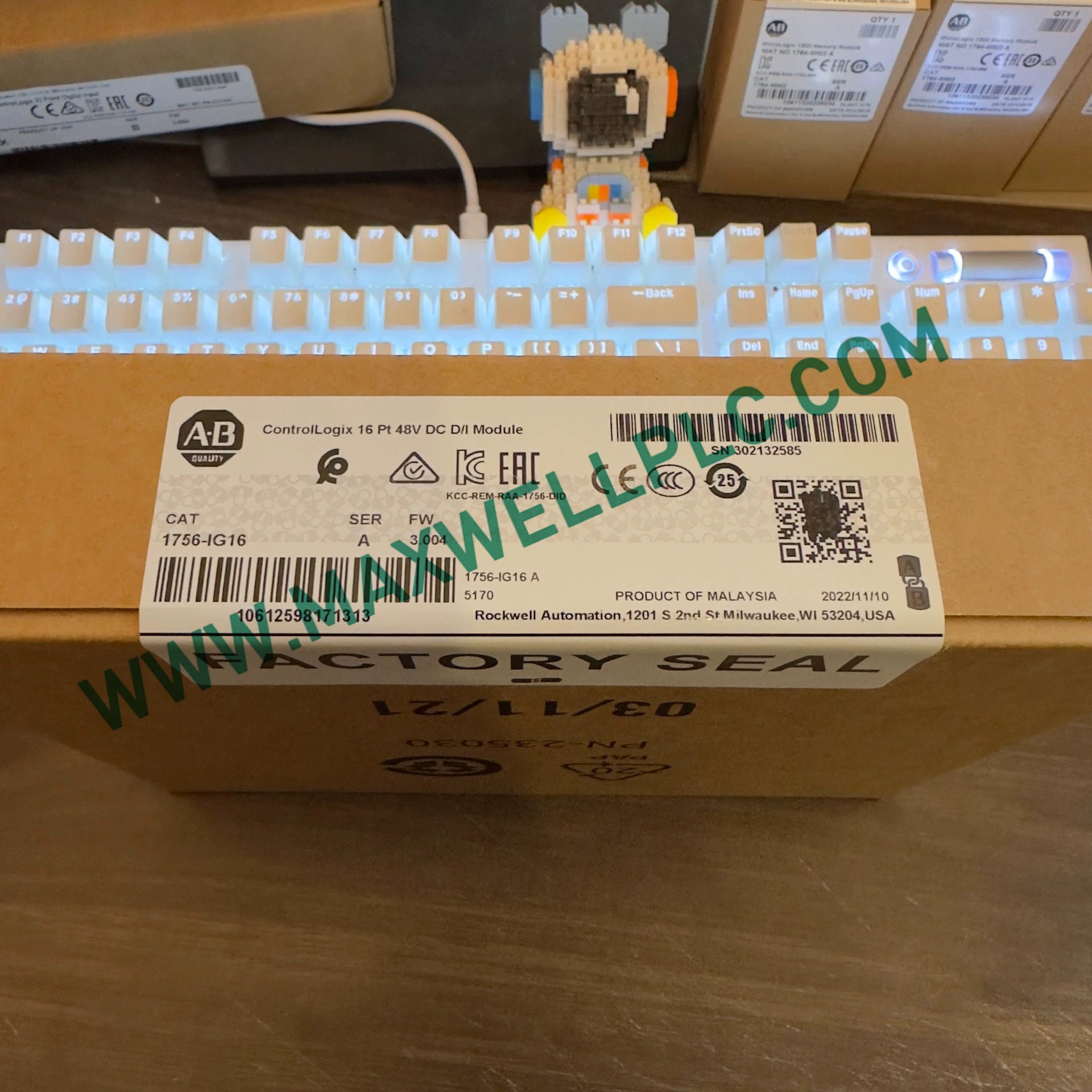 وحدة الإدخال الرقمي DC من Allen-Bradley ControlLogix طراز 1756-IG16