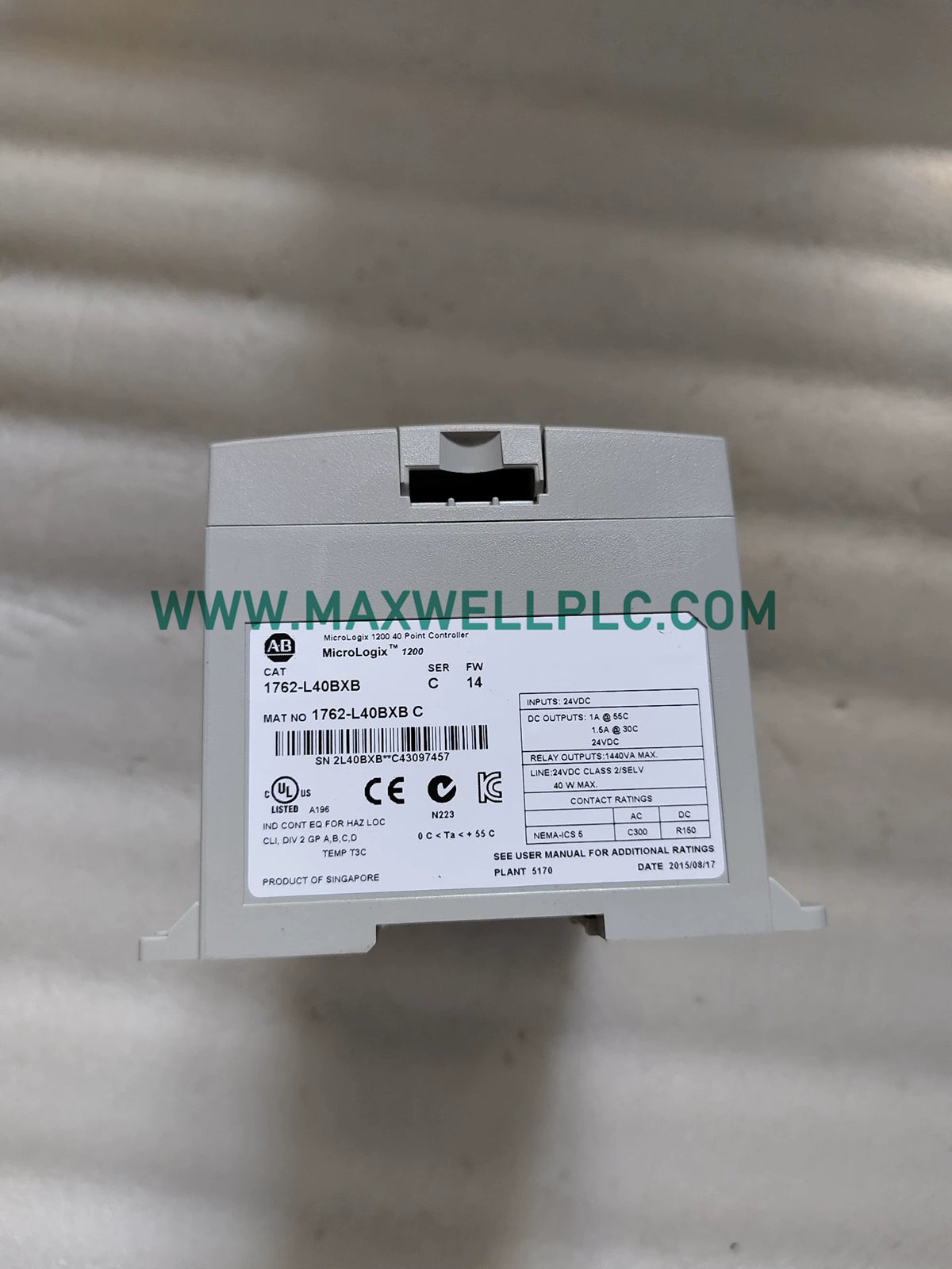 Controlador programable Allen-Bradley 1762-L40BXB MicroLogix serie 1200