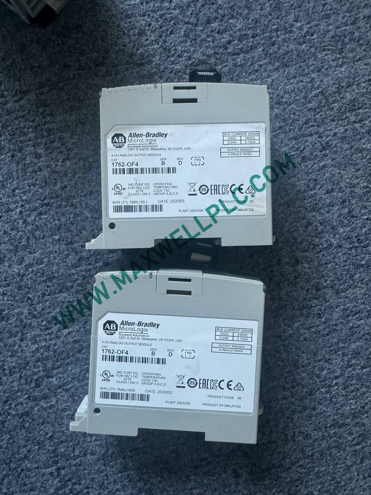 1762-OF4 Módulo de salida analógica Allen-Bradley MicroLogix 1200