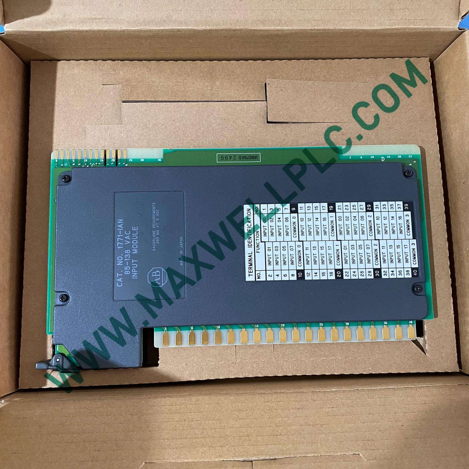 Módulo de entrada digital de la serie PLC-5 Allen-Bradley 1771-IAN