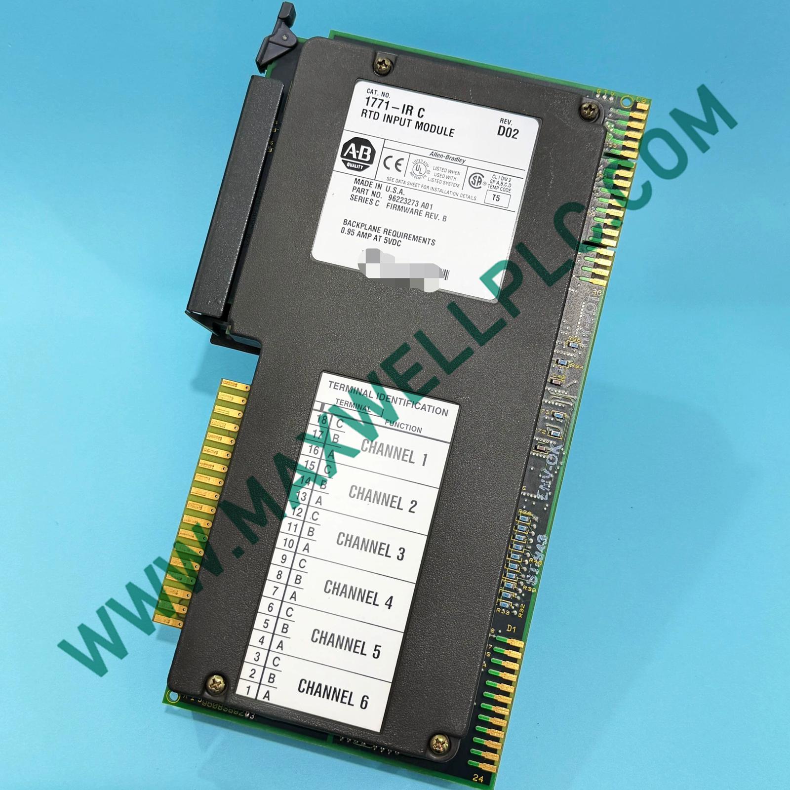 وحدة إدخال RTD سلسلة PLC-5 طراز 1771-IR من Allen-Bradley