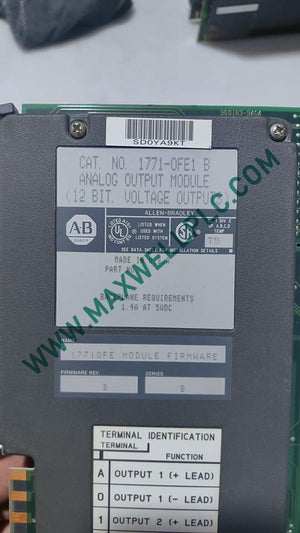 Módulo de Salida Analógica PLC Allen-Bradley Serie 1771-OFE1/B