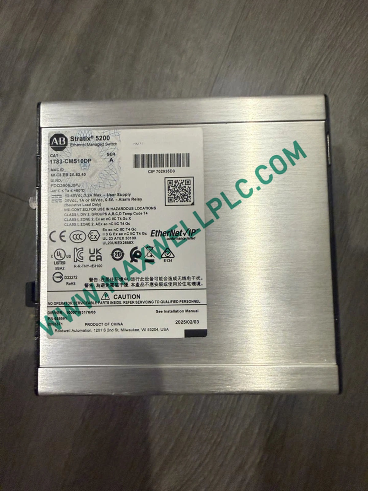 Allen-Bradley 1783-CMS10DP Interruptor ETHERNET Stratix 5200