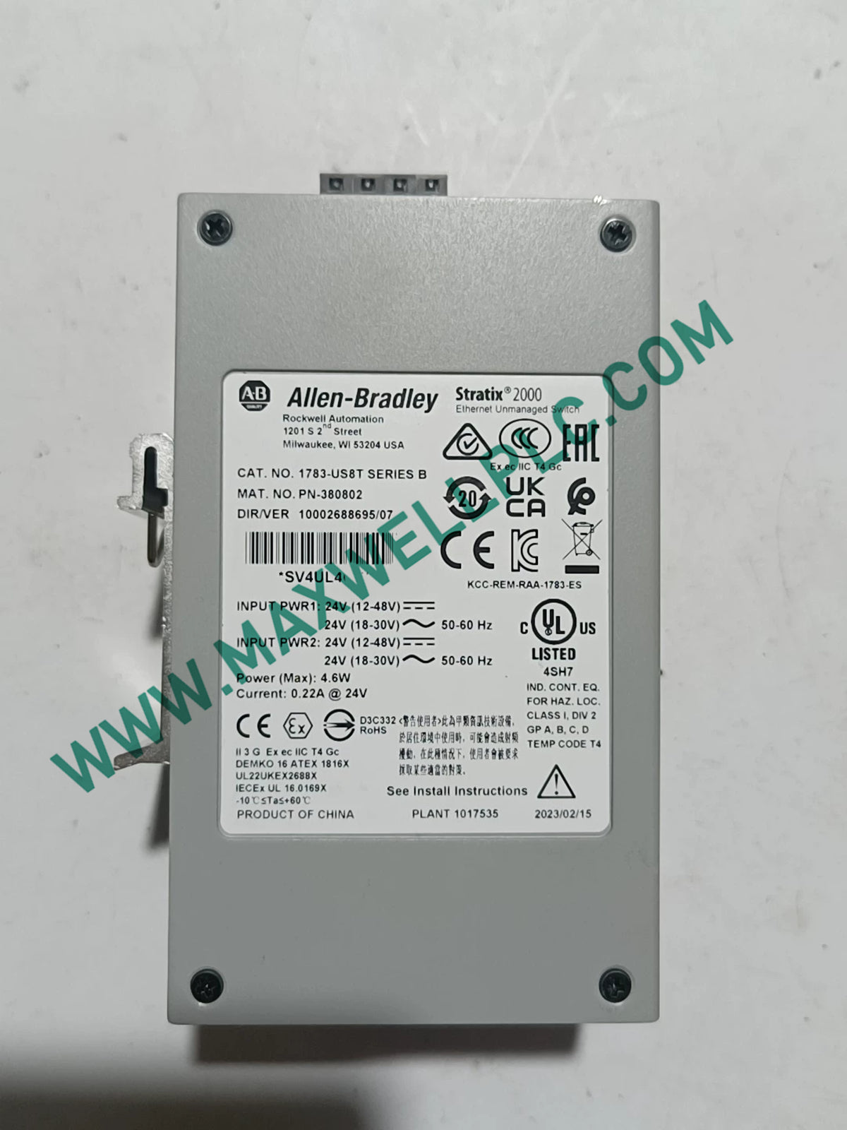 Allen-Bradley FLEX I/O 1783-US8T Stratix 2000 Unmanaged Switch