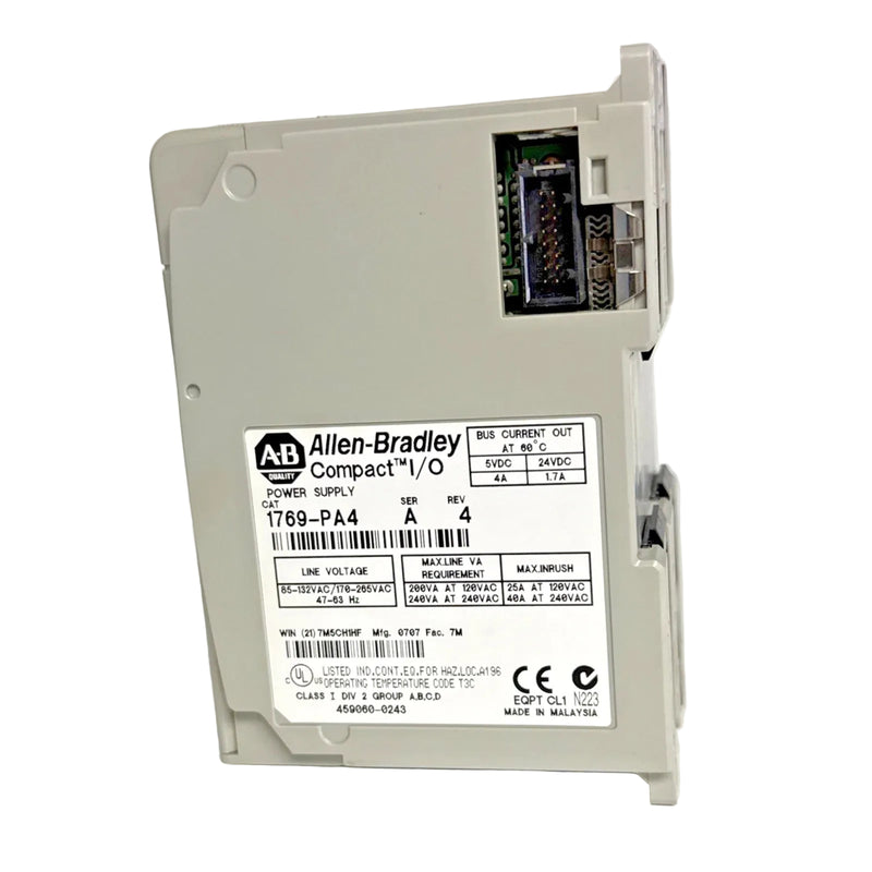 Allen-Bradley 1769-PA4 I/O Power Supply Module CompactLogix