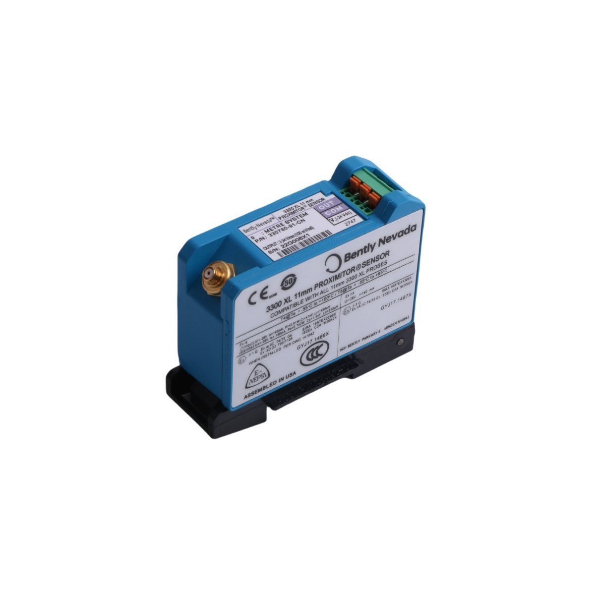 30780-91-CN Bently Nevada Proximitor Sensor for 3300 Series Proximity Systems