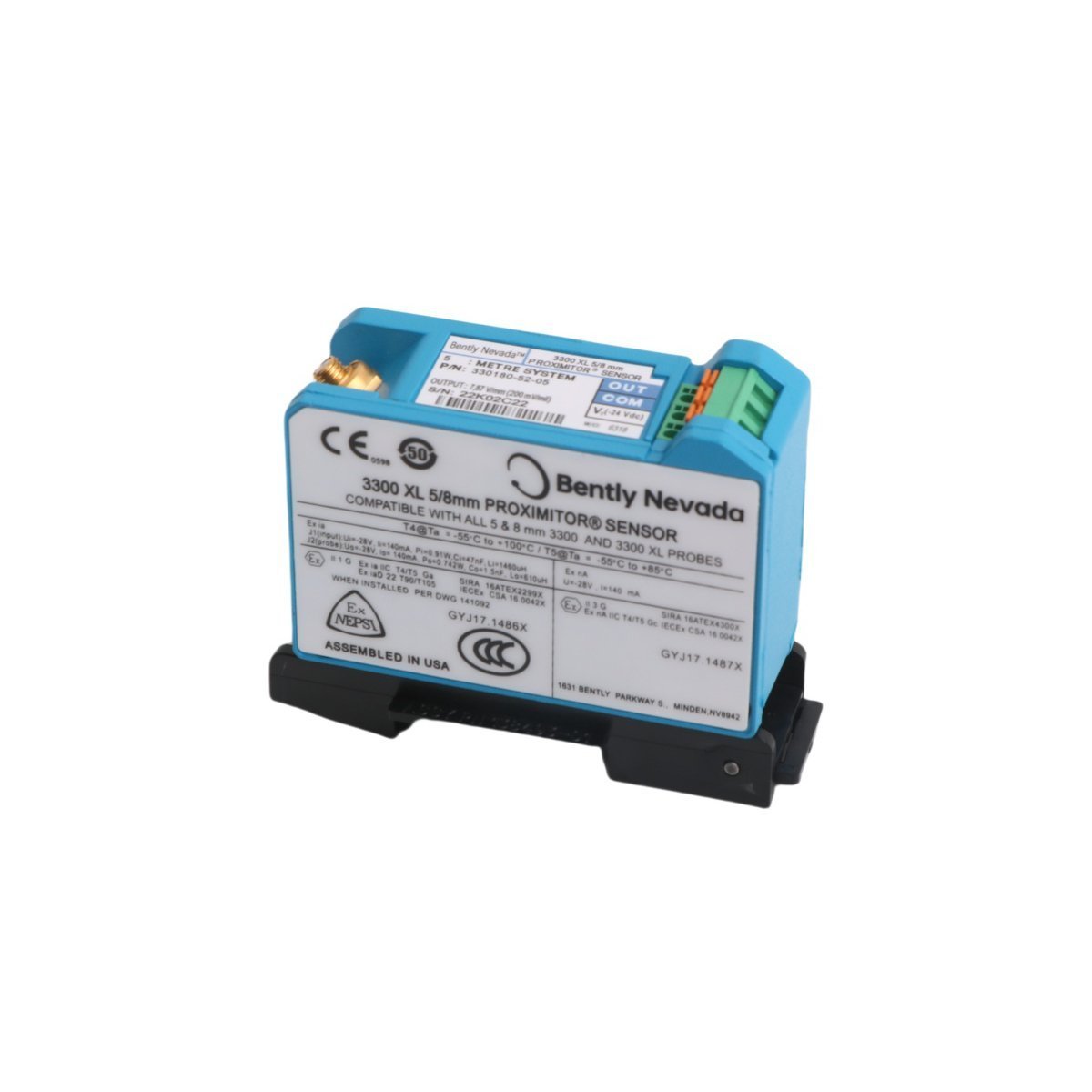330180-52-05 Bently Nevada 3300 XL Proximitor Sensor