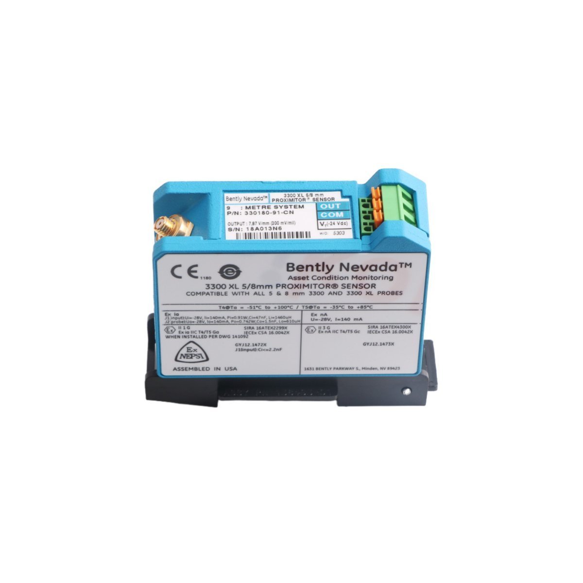 330180-91-CN Bently Nevada 3300 XL Proximitor Sensor