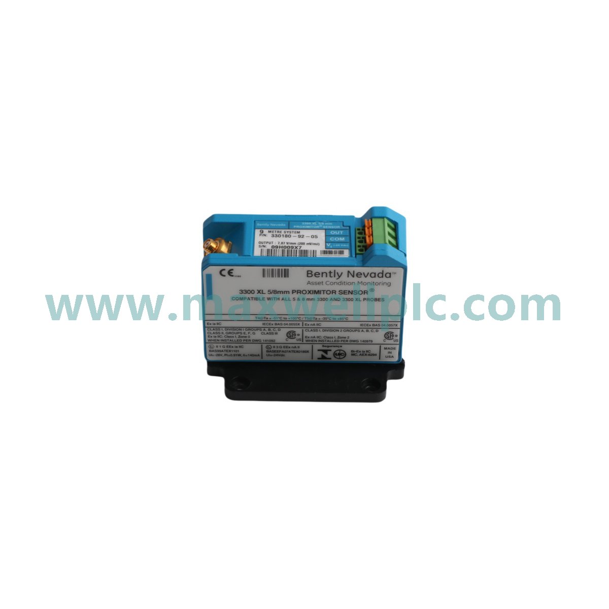 330180-92-05 Bently Nevada Proximitor Sensor 3300 XL