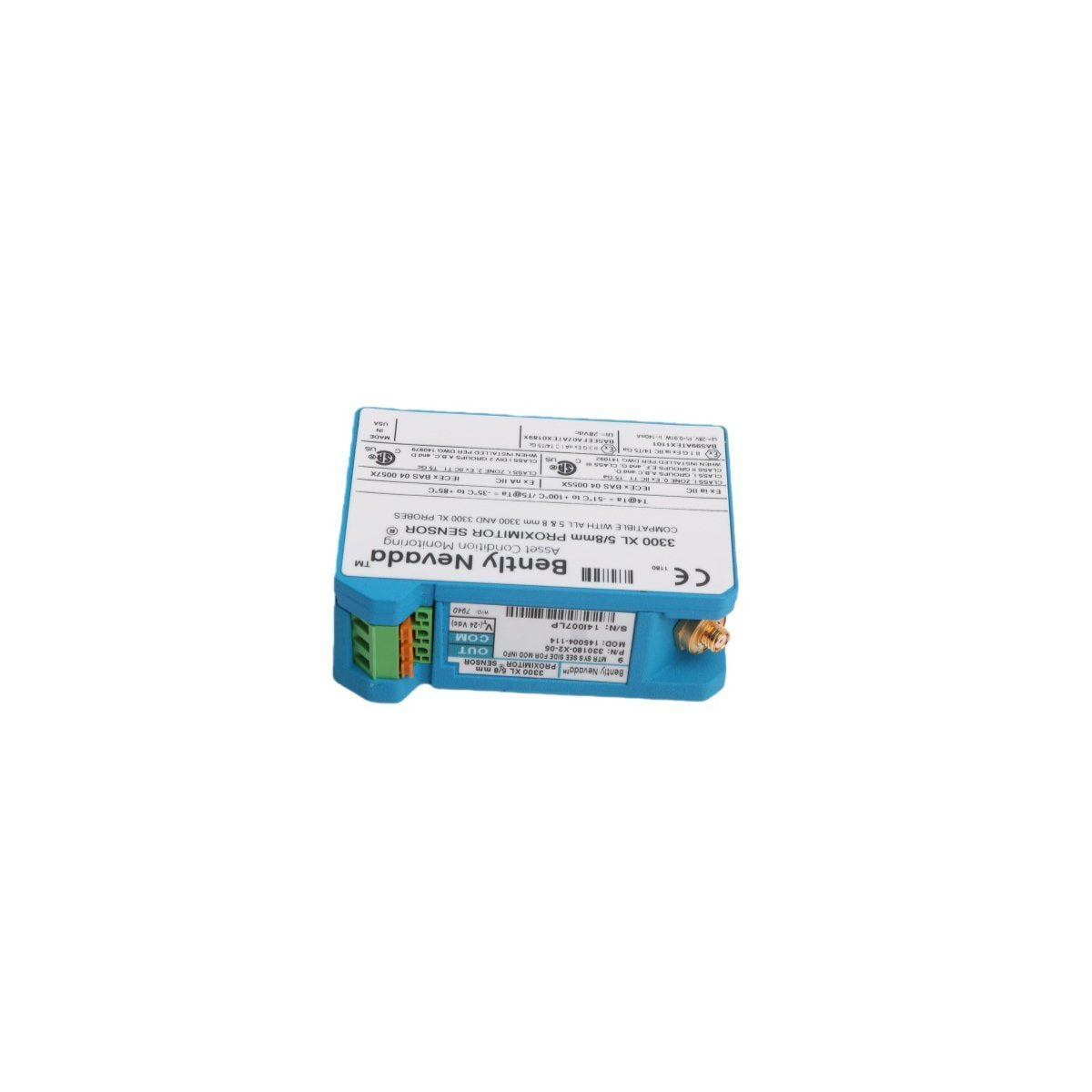 330180-X1-00 Bently Nevada MOD: 145004-12 3300 XL Proximitor Sensor