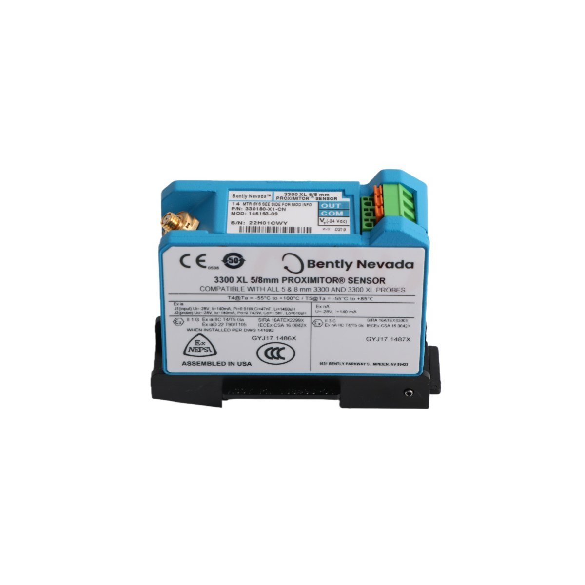 330180-X1-05 Bently Nevada MOD 145004-67 3300 XL Proximitor Sensor
