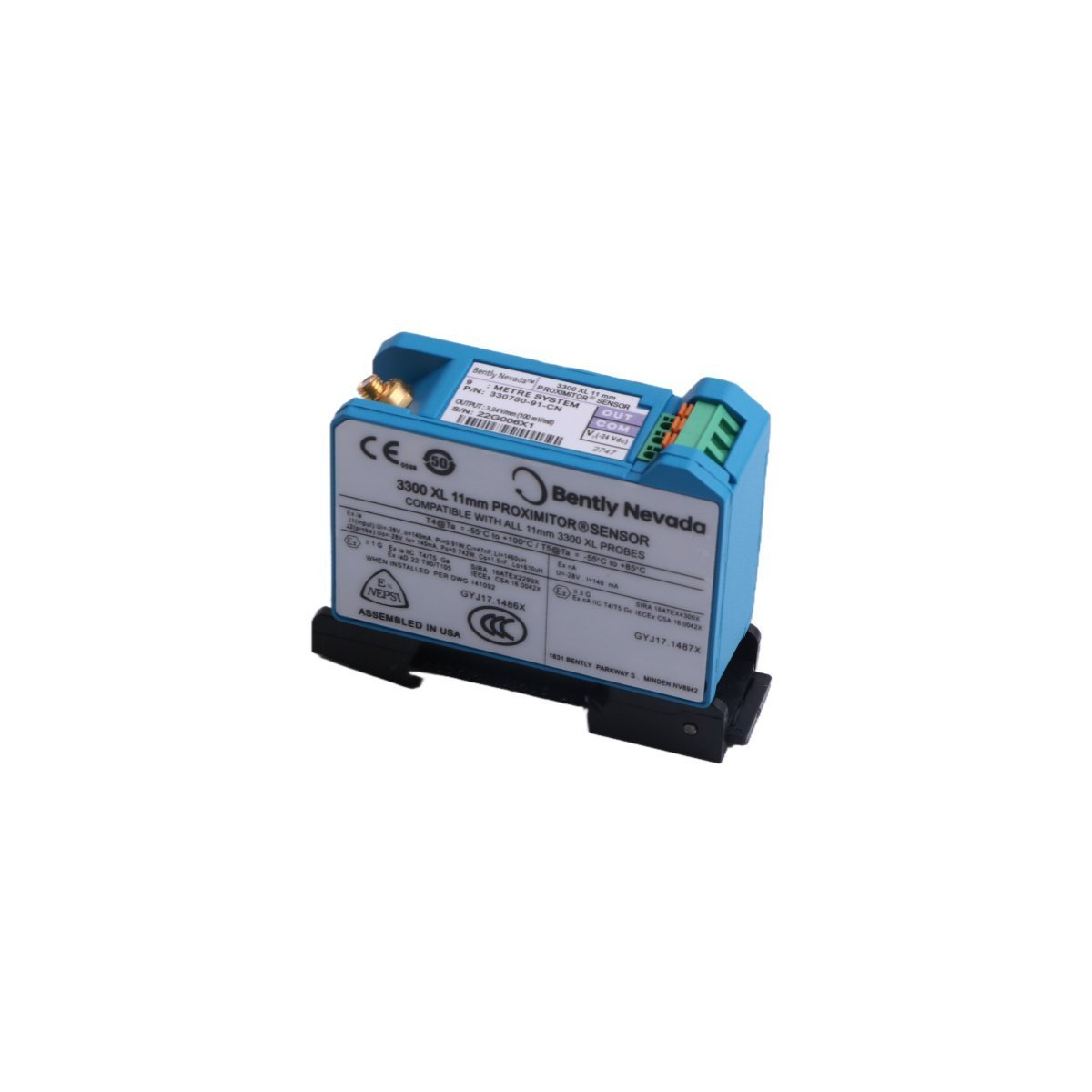 330780-91-CN Bently Nevada 3300 XL 11 mm Proximitor Sensor